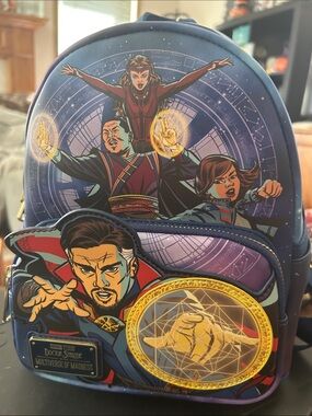 Doctor Strange Multiverse of Madness Graphic Blue Men’s Backpack loungefly